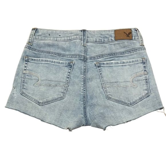 American Eagle Super Stretch Rose Embroidered Hi-Rise Shortie - Picture 5 of 10